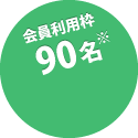 会員利用枠90名